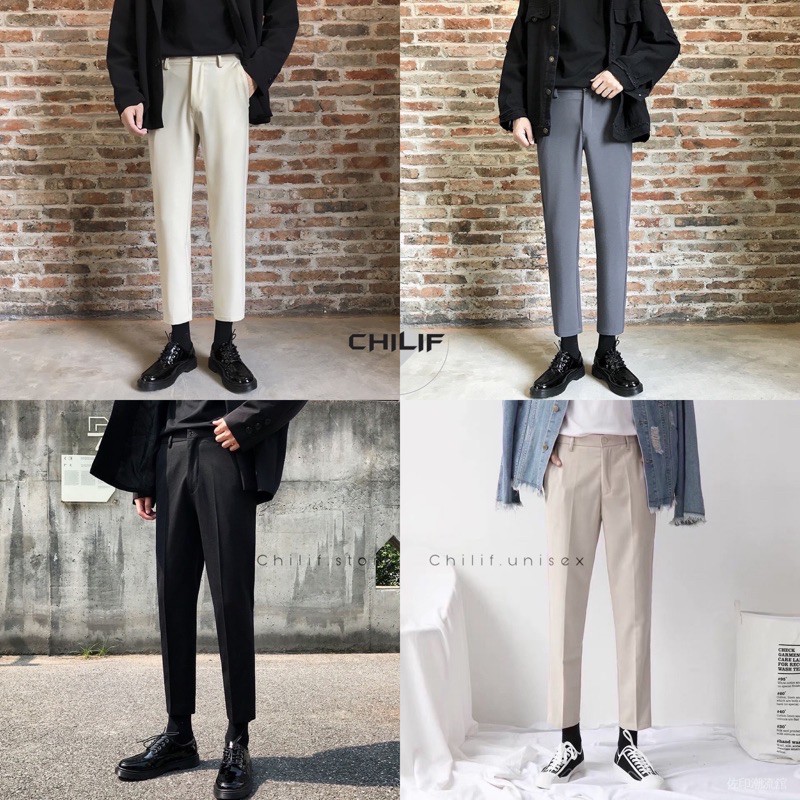 [Hàng cao cấp] Quần Tây Baggy/Quần tây âu nam/ Baggy Pants dáng Hàn Quốc ống côn siêu đẹp form chuẩn 4 màu cực sang | BigBuy360 - bigbuy360.vn