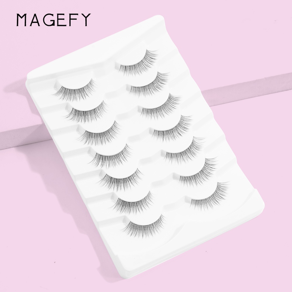 Set 7 cặp lông mi giả 3D MAGEFY dài và dày tự nhiên làm thủ công