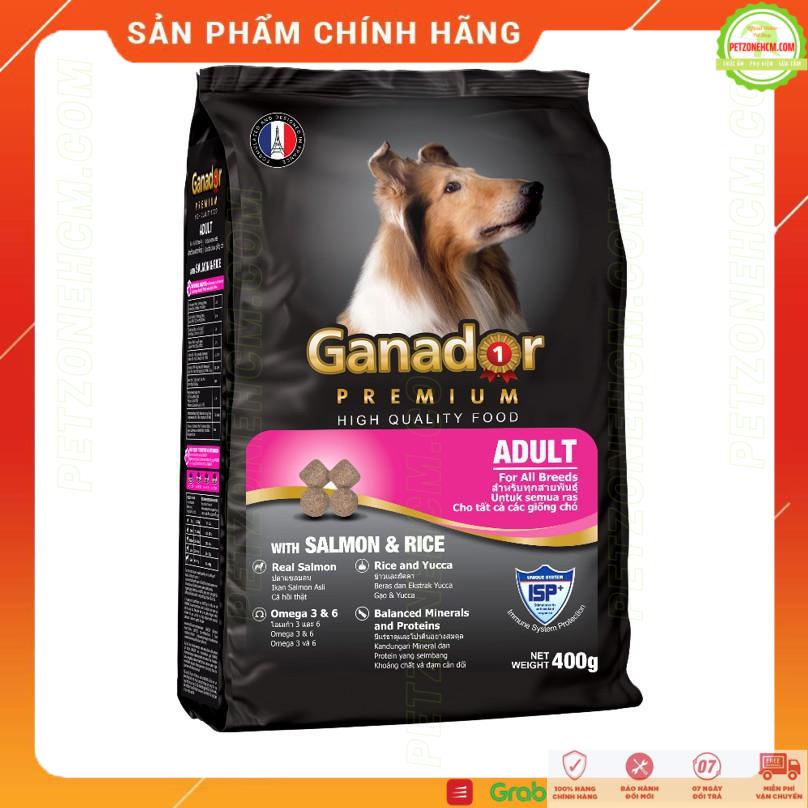 Đồ ăn chó Ganador 🎁 FREESHIP 🎁 Gói 400g Ganador Premium Adult/Puppy - thức ăn hạt chó lớn vị gạo cừu - nhỏ vị Sữa DHA