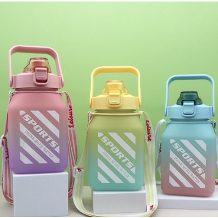 Bình Đựng Nước Vuông 1.5l Dễ Thương, Mẫu Mới Nhất 2022(Tặng Sticker)