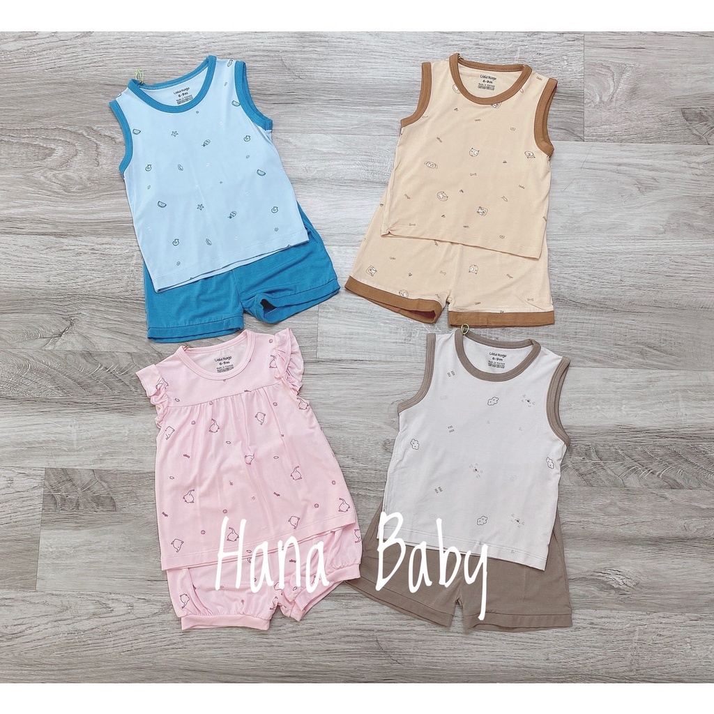 Bộ ba lỗ UalaRogo bamboo họa tiết