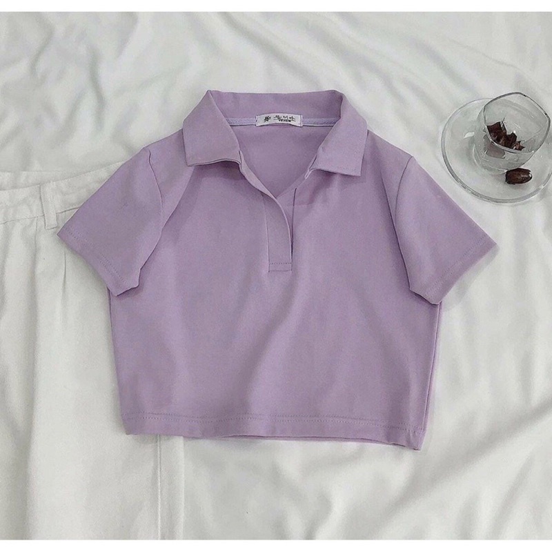 Áo Croptop Polo Basic CT14