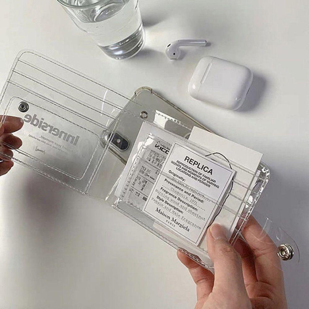 Ví Đựng Thẻ ID Bằng PVC Trong Suốt Phong Cách Hàn Quốc