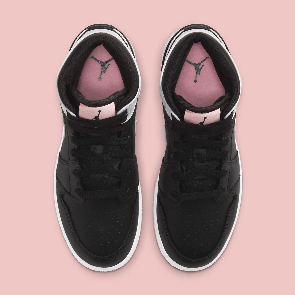 Giày Nike Nữ Jordan 1HÀNG CHÍNH HÃNGAir Jordan 1 Mid Black Arctic Pink- Giày Thể Thao Nữ [555112-061] - Simple Sneaker
