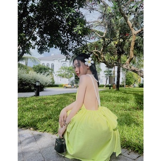 Đầm yếm hở lưng ngọc tr.ai