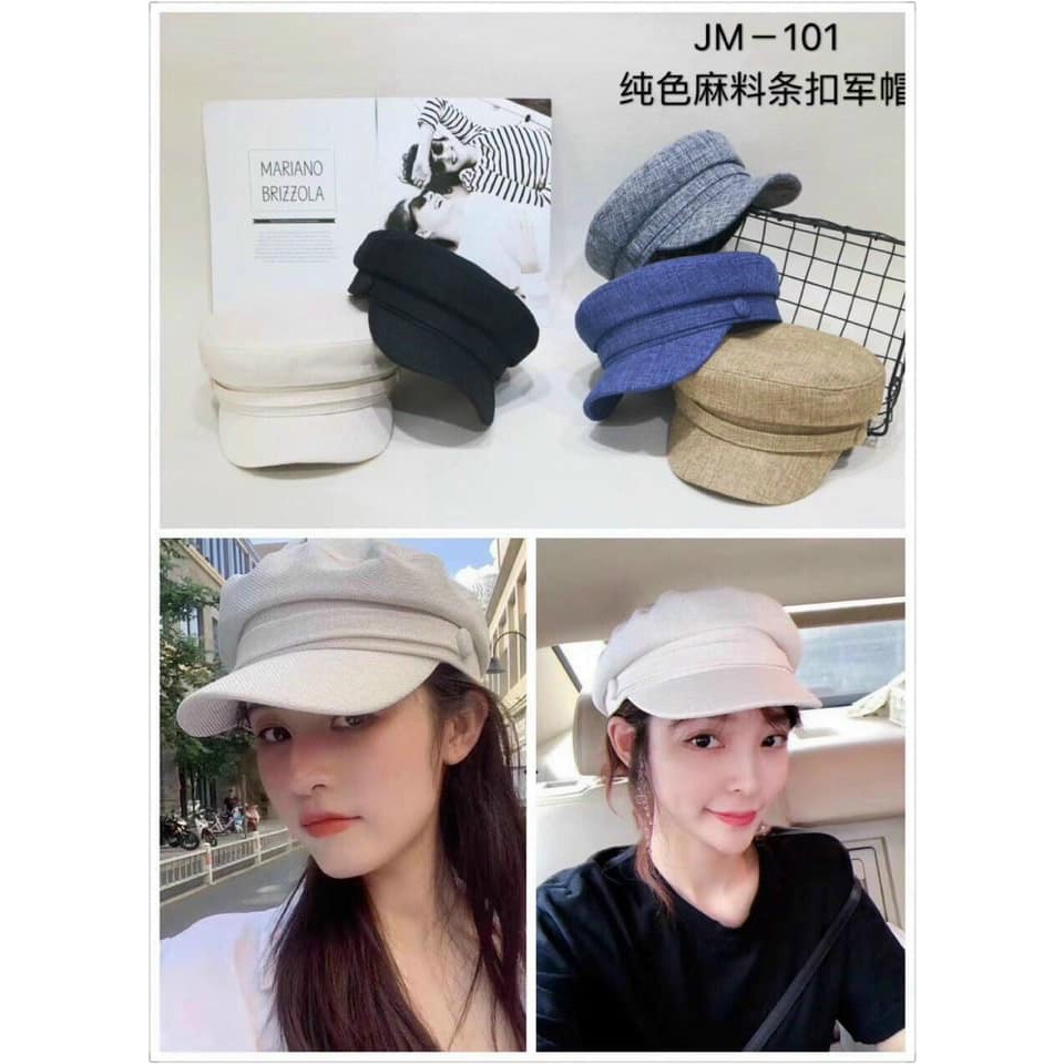 Mũ Nồi Newsboy Vải Bố Cao Cấp, Nón Thủy Thủ Hot Trend Mũ beret thủy thủ hàn quốc PHONG CÁCH MILITARY