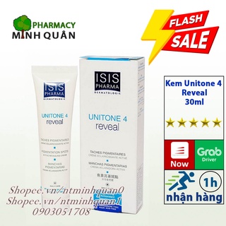 UNITONE 4 REVEAL ISIS PHARMA⚡CHÍNH HÃNG⚡ KEM DƯỠNG SÁNG DA MỜ THÂM NÁM -TUÝP 30ML (PHÁP)_MINH QUÂN