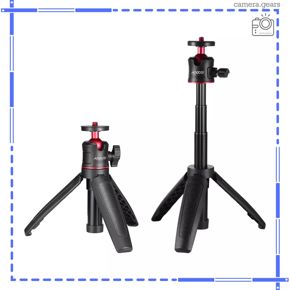 Tripod MT-08 Andoer nhỏ gọn cho điện thoại, máy ảnh, máy quay hành động như gopro, osmo action, sjcam