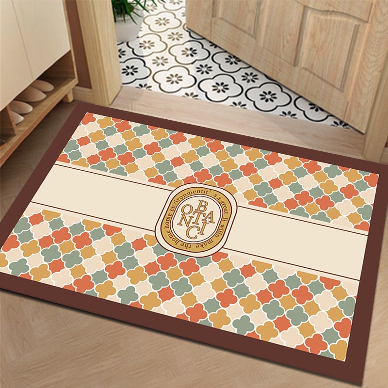 Thảm Lót Sàn Dày Thấm Hút Nước Nhanh Khô Chống Trượt Phong Cách Bắc Âu