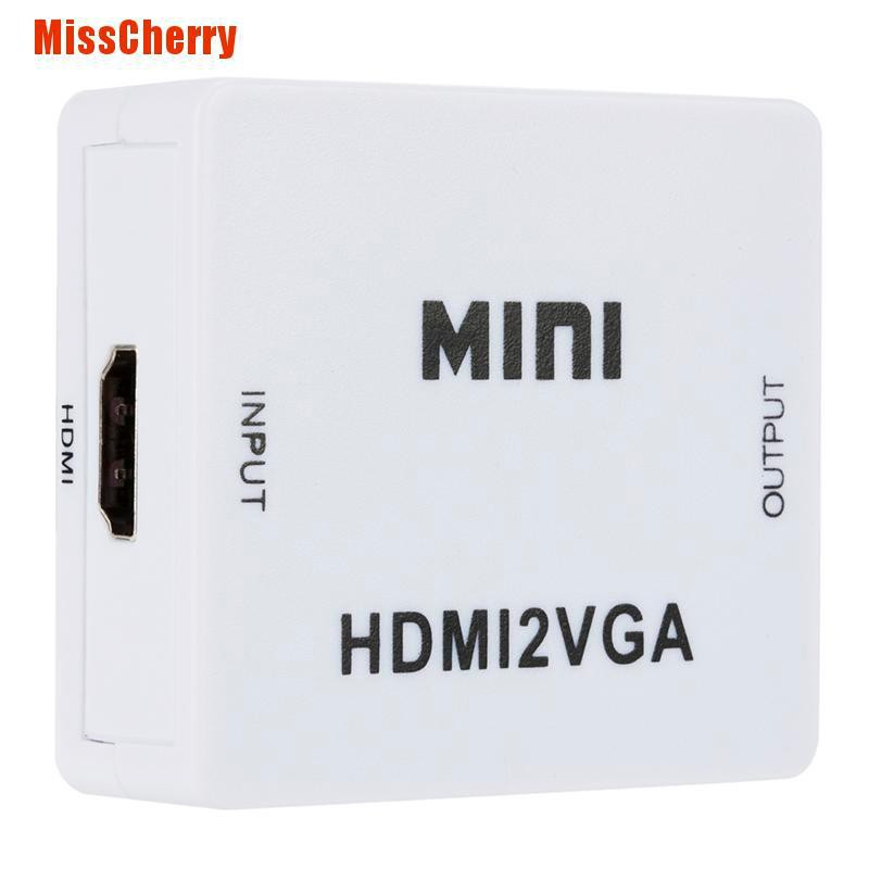 Hộp Chuyển Đổi Vga Sang Hdmi Full Hd 1080p Cho Dvd Hdtv Laptop