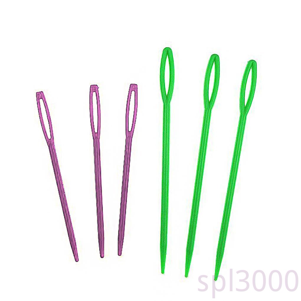 Set 6 Kim Móc Len Mắt Lớn Bằng Nhựa Nhiều Màu Sắc