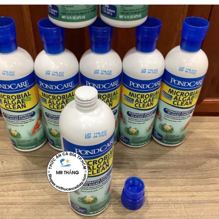 API Microbial Algae Clean : Vi sinh ăn rêu tảo SỐNG và phân hủy mùn bã hữu cơ