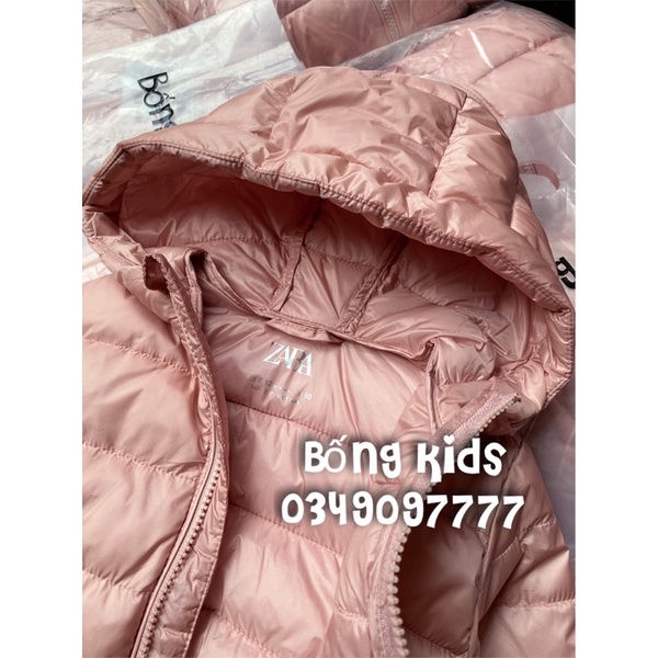 Áo Phao Bé Gái Siêu Nhẹ Hồng ZR