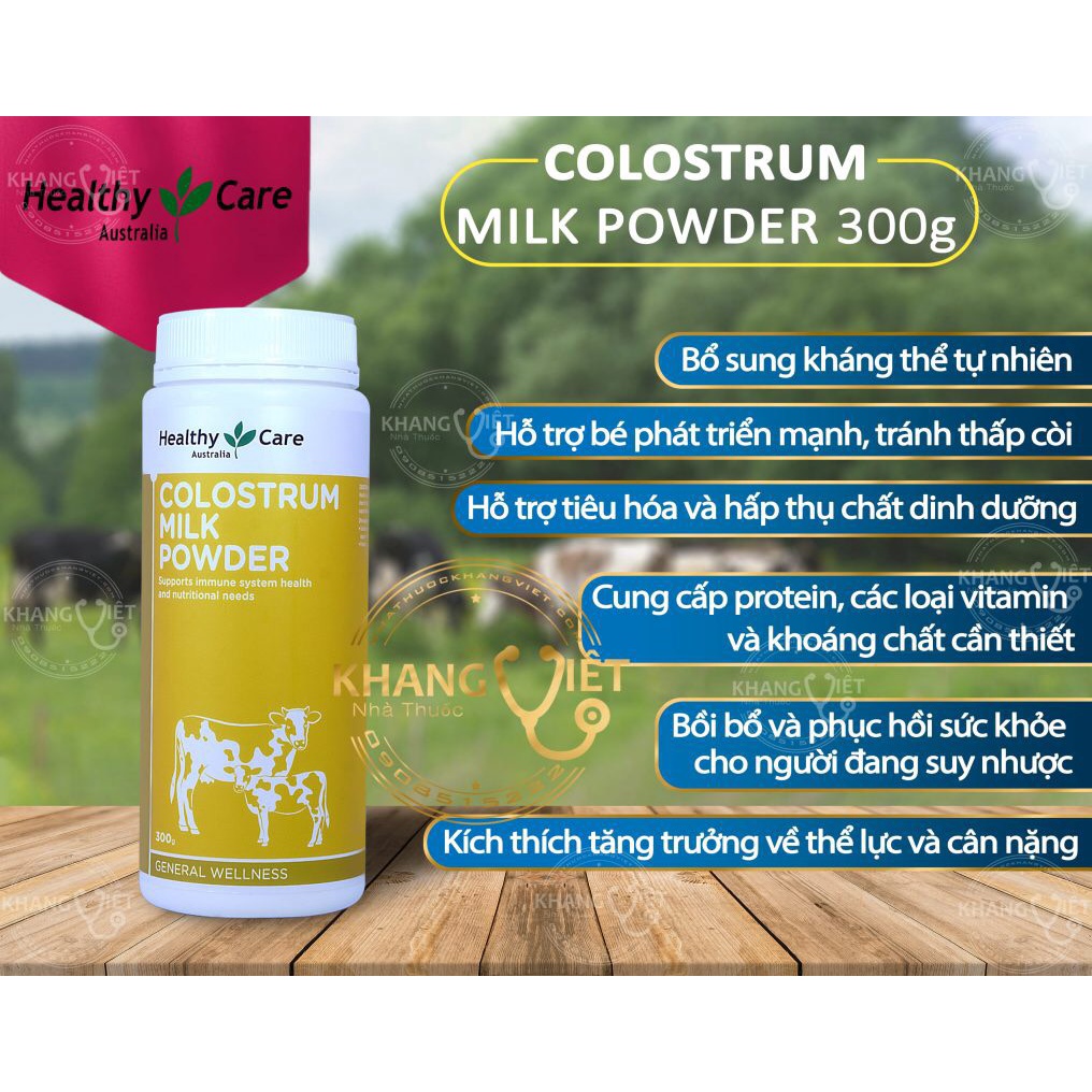 [ Cam kết hàng Úc ] Sữa bò non Healthy Care Colostrum Milk Powder 300g của Úc