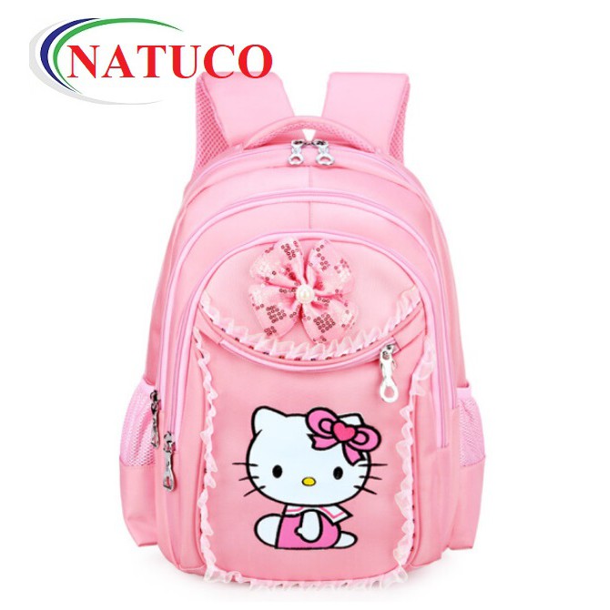 BA LÔ ĐI HỌC, ĐI CHƠI HÌNH MÈO HELLO KITTY CHO BÉ GÁI