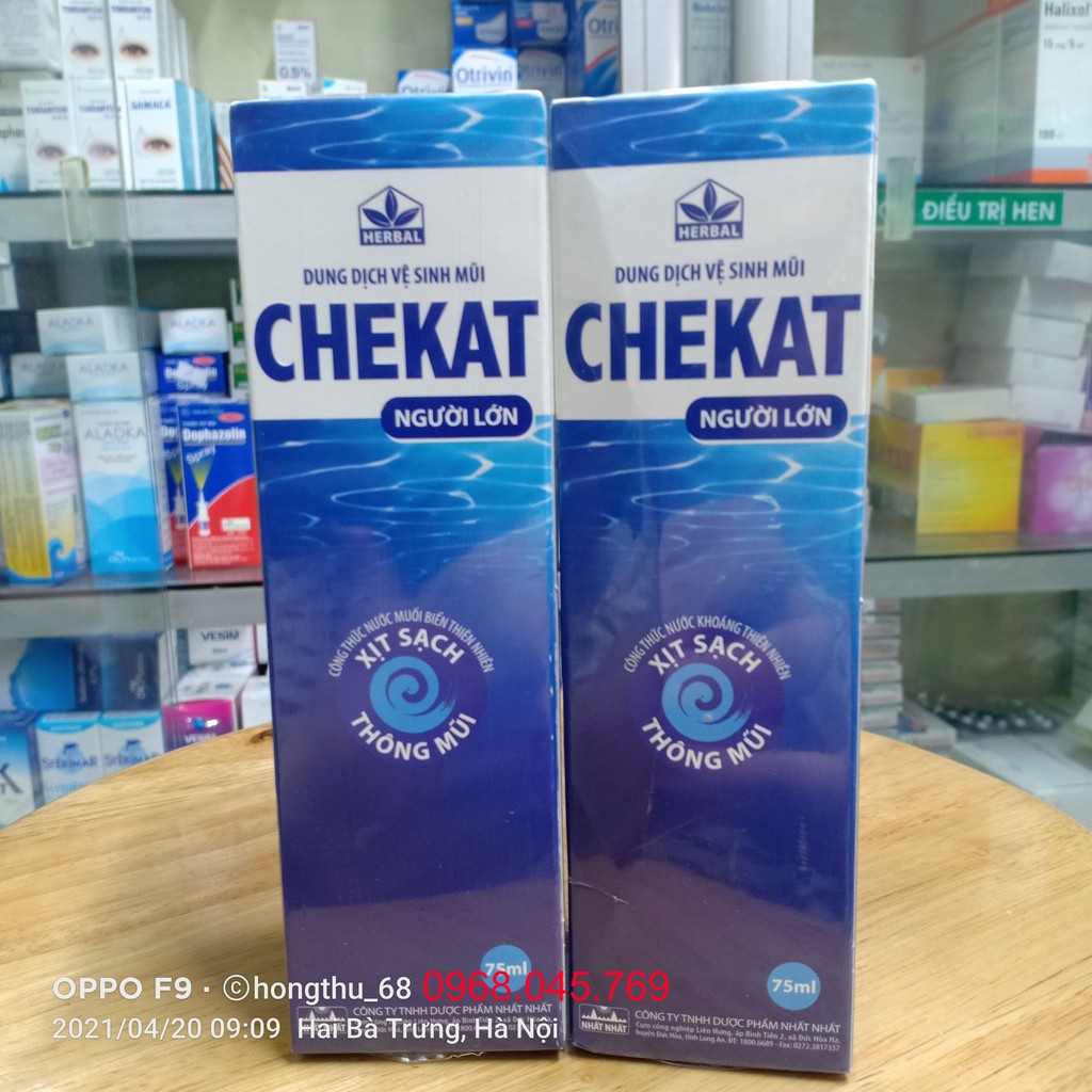 Nước xịt mũi CHEKAT chai 75ml