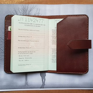 Bóp đựng Passport - Da bò thật - Đồ da handmade BV0048