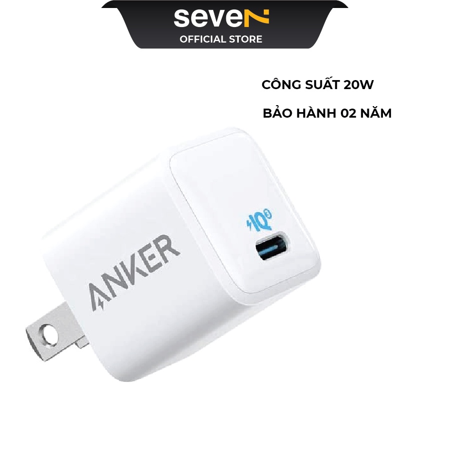 Củ Sạc Nhanh 20W Anker PowerPort III Nano A2633 Trắng