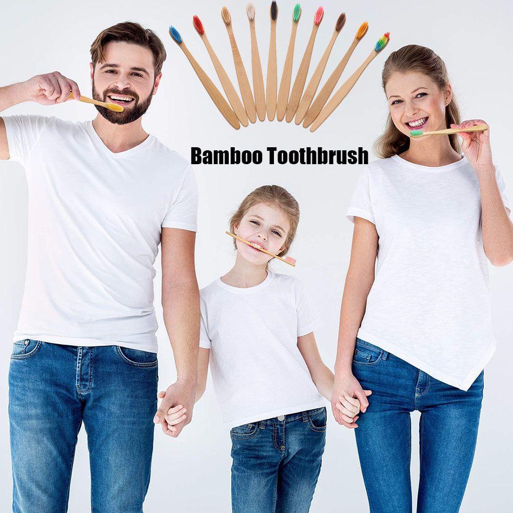 Bàn Chải Đánh Răng Thân Thiện Với Môi Trường Bằng Gỗ Tre Thời Trang