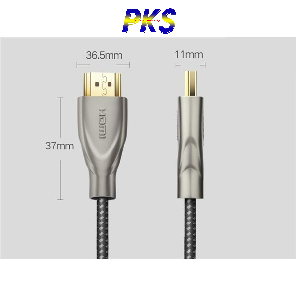 Cáp HDMI 2.0 dài 2M Carbon cao cấp Ugreen 50108