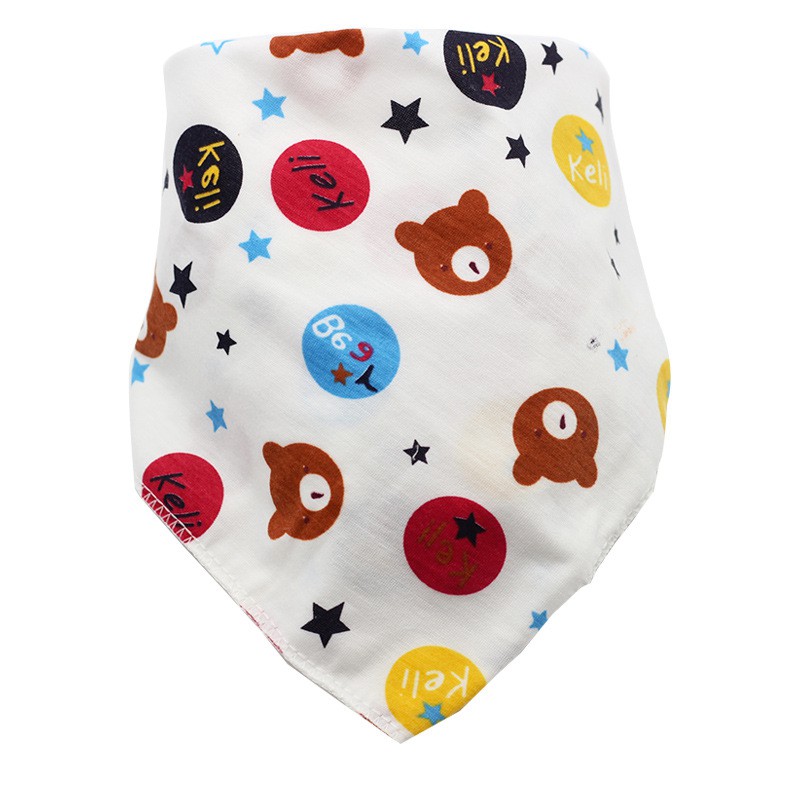 Yếm Ăn Cotton Dễ Thương Cho Bé