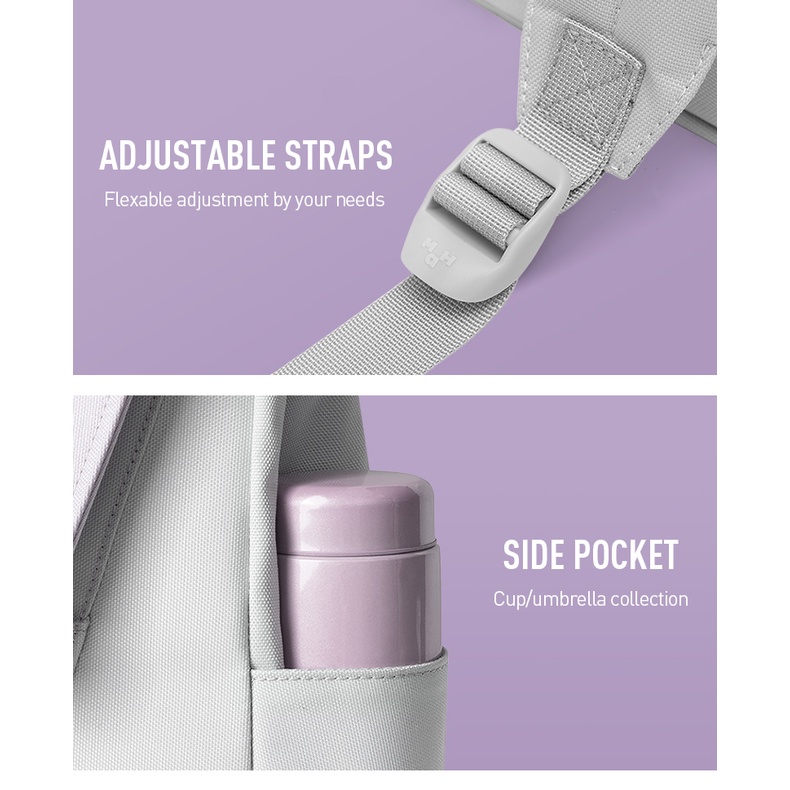 Ba lô MAH đựng máy tính xách tay sức chứa lớn chống thấm nước trẻ trung thời trang