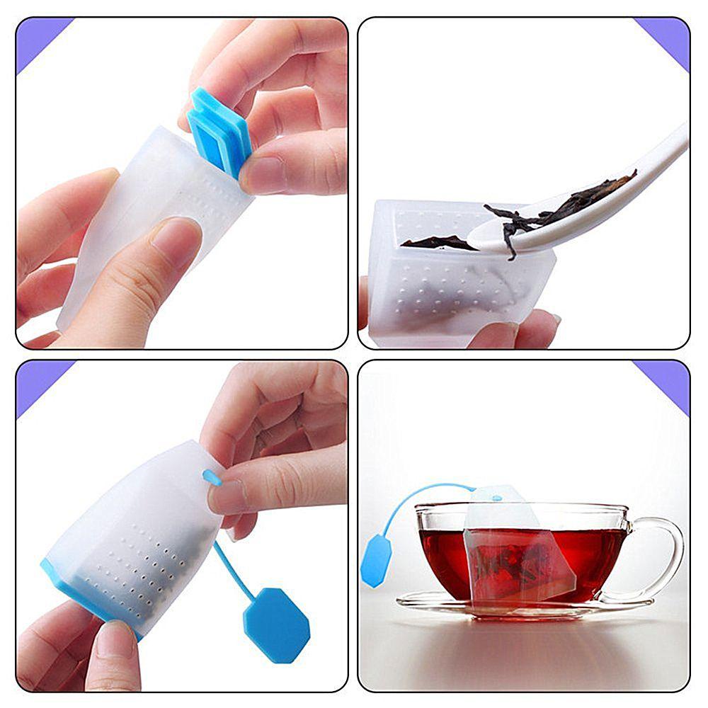 GOGOUP 1 Dụng Cụ Lọc Trà Hình Túi Lọc Trà Bằng Silicone Màu Sắc Ngẫu Nhiên