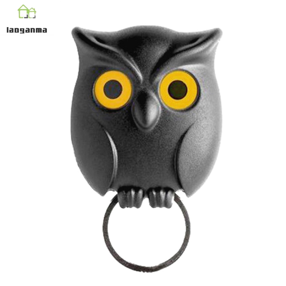 Black Night Owl Wall Key Holder Hanging Hook Keep Keychains Key Ring for Home | BigBuy360 - bigbuy360.vn