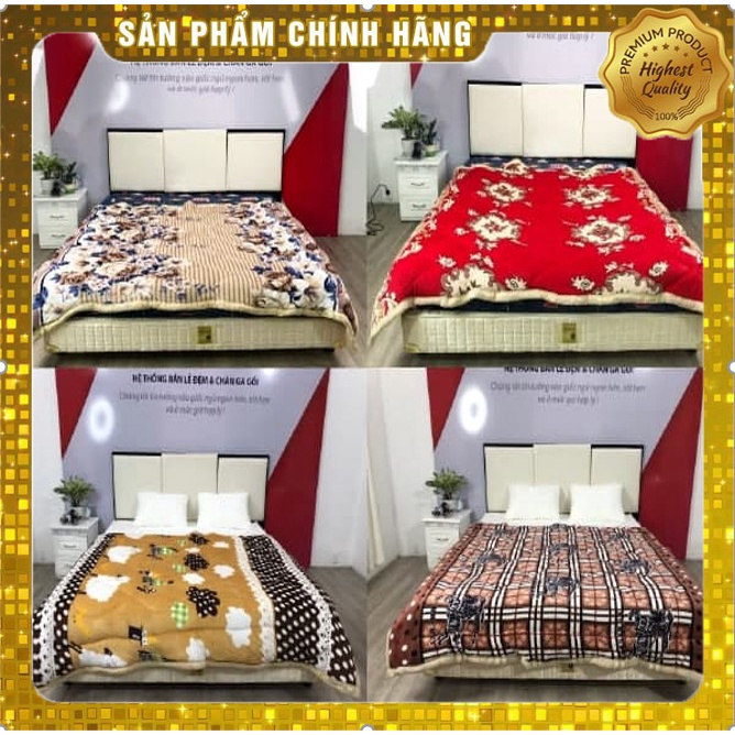 Chăn lông cừu Việt Nam 1M8-2M2 ⚡𝐅𝐑𝐄𝐄𝐒𝐇𝐈𝐏⚡ Loại 1, bông trắng, đường may chuẩn, giặt được bằng máy và tay