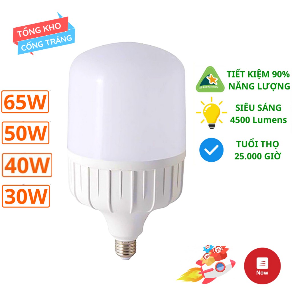 💥Bóng Đèn Linh Phi 💥Siêu Tiết Kiệm Điện 5w, 10w, 15w, 20w, 30w, 40w, 50w ❤Bóng Đèn Led Trụ Siêu Sáng❤