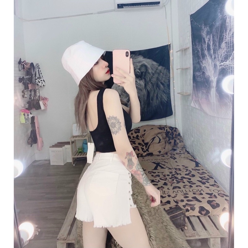 ÁO THUN CỔ U HỞ LƯNG ( cotton mát )