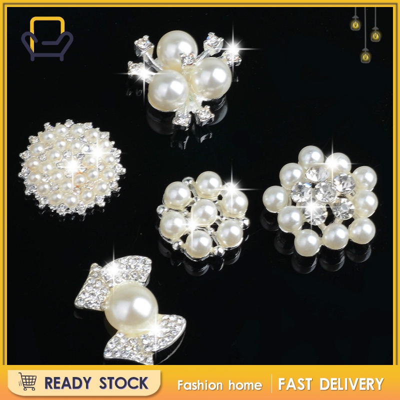 5 Hạt Cườm Ngọc Trai Giả Tự Trang Trí Nơ Làm Thủ Công Cho Đám Cưới