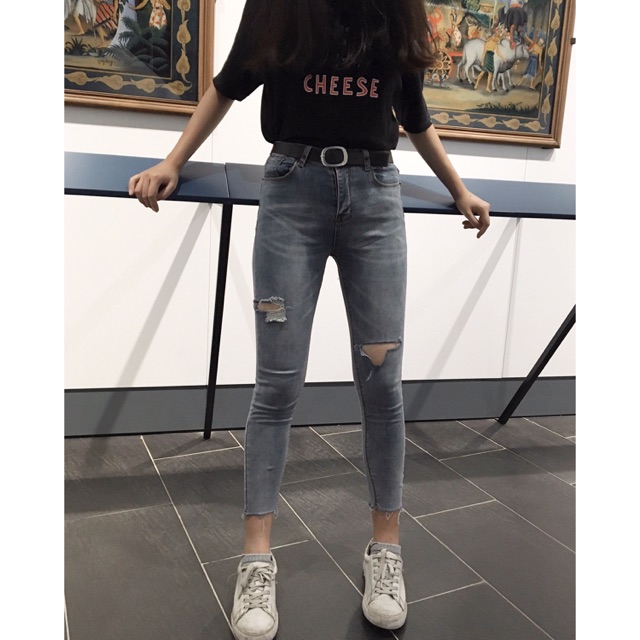 Quần skinny rách S044