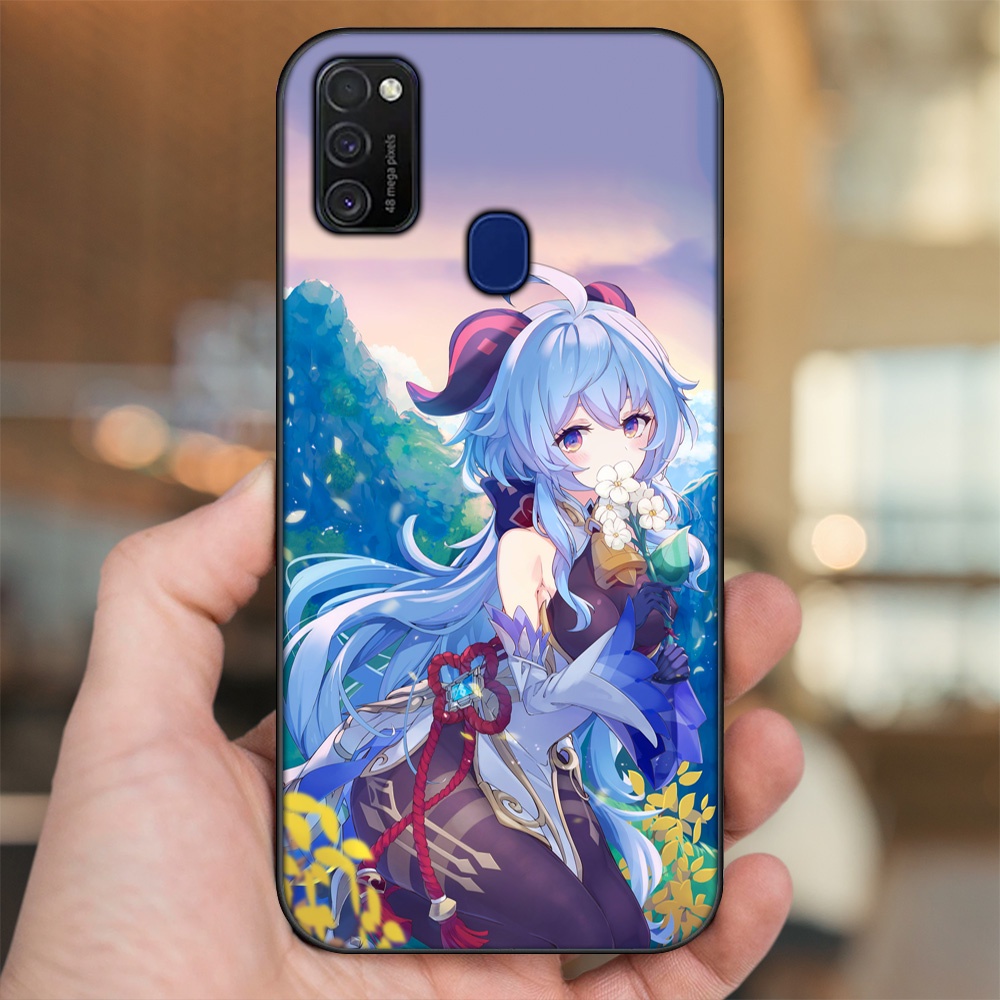 Ốp lưng Samsung M21, M30S viền đen in hình Ganyu Genshin Impact