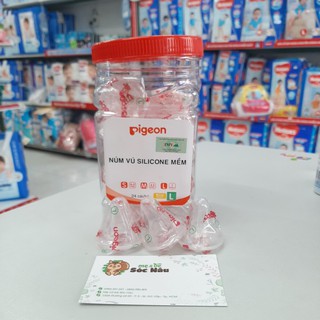 [Chính hãng] Núm ti silicone Pigeon S / M / L