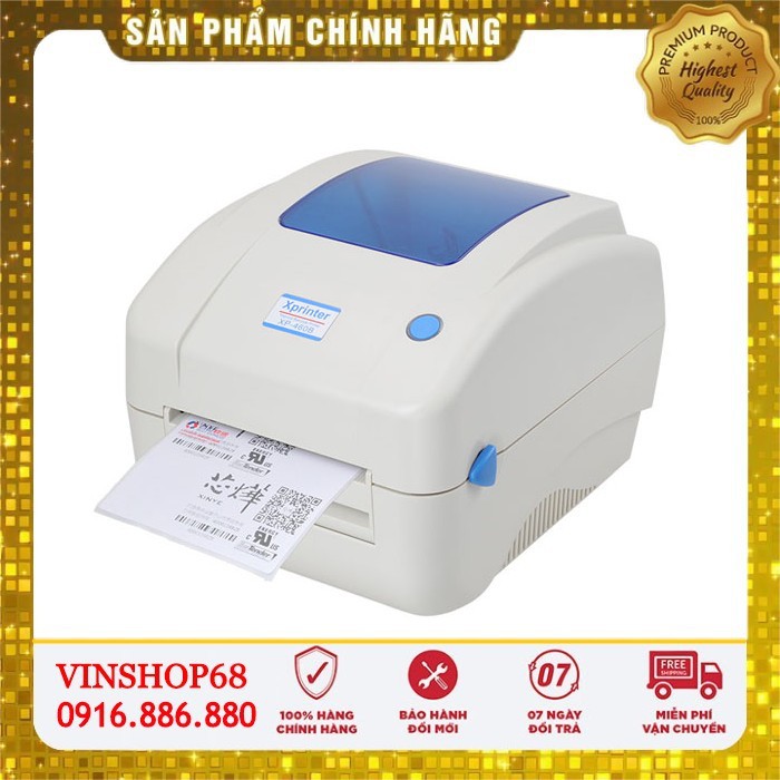 Máy in mã vạch Xprinter 490B - In đơn shopee, đơn hàng TMĐT