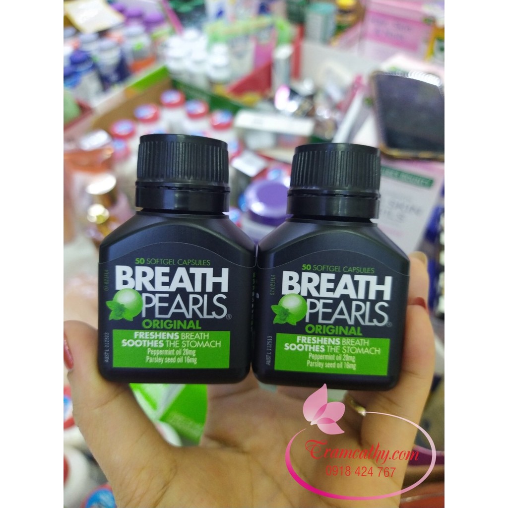 Viên Uống Hỗ Trợ Thơm Miệng Úc Breath Pearls (50 Viên)