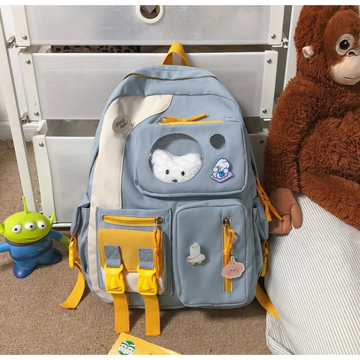 Balo unisex đi học đi chơi chất vải chống thấm BAG U FON26