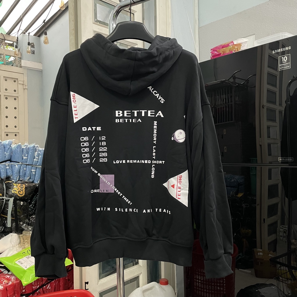 Áo khoác nỉ dây kéo Kun shop hình in Bettea áo khoác nam nữ chất nỉ bông cao cấp