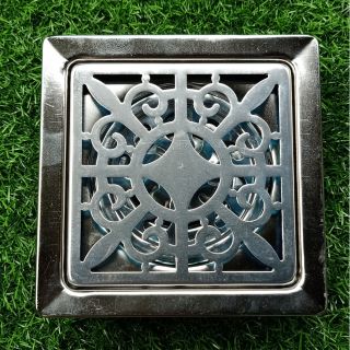 Phễu thoát nước sàn - hố ga chống hôi thoát nước inox 15x15 vuông 15cm phi 60 phi 90