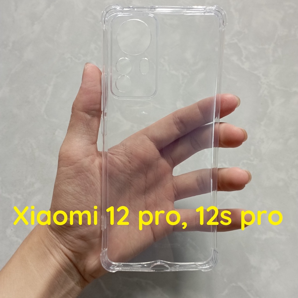 Ốp lưng Xiaomi 12, 12x, 12s 5G / 12 pro 12s pro 5G dẻo trong chống sốc bảo vệ cam bền đẹp