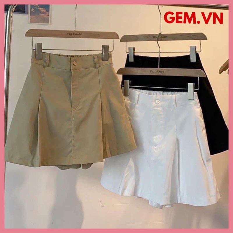 Quần giả váy BIGSIZE màu tối giản sang trọng dễ phối với các loại áo thời trang khác, chất liệu mát không xù