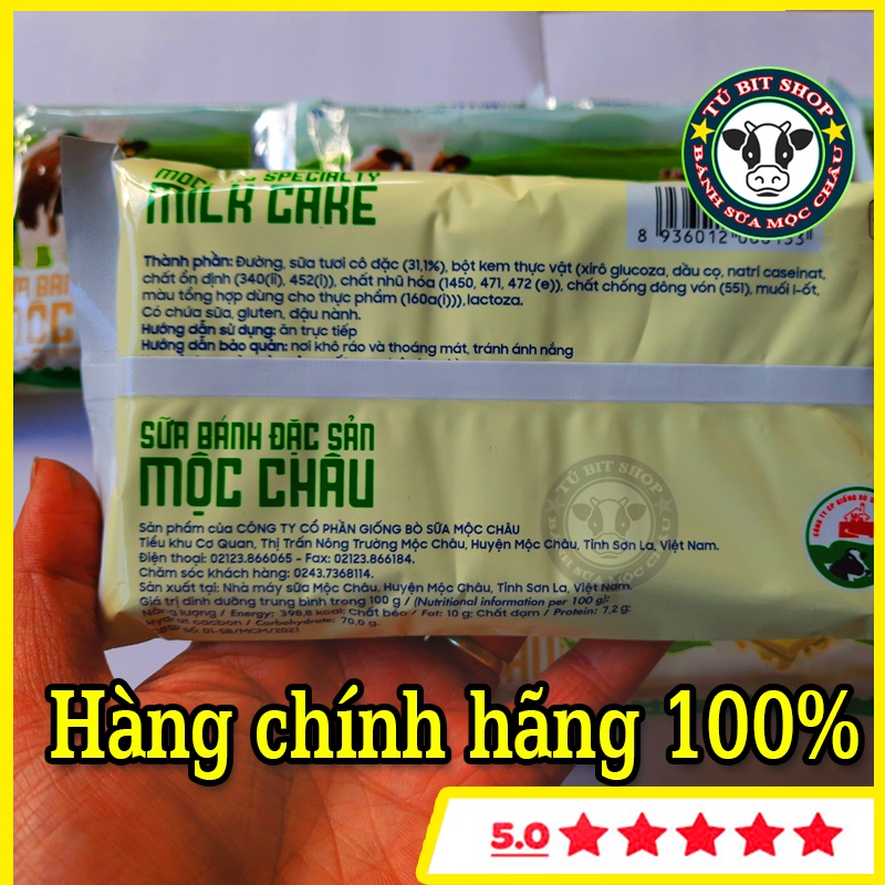 Combo 5 Bánh sữa Mộc Châu gói 200g