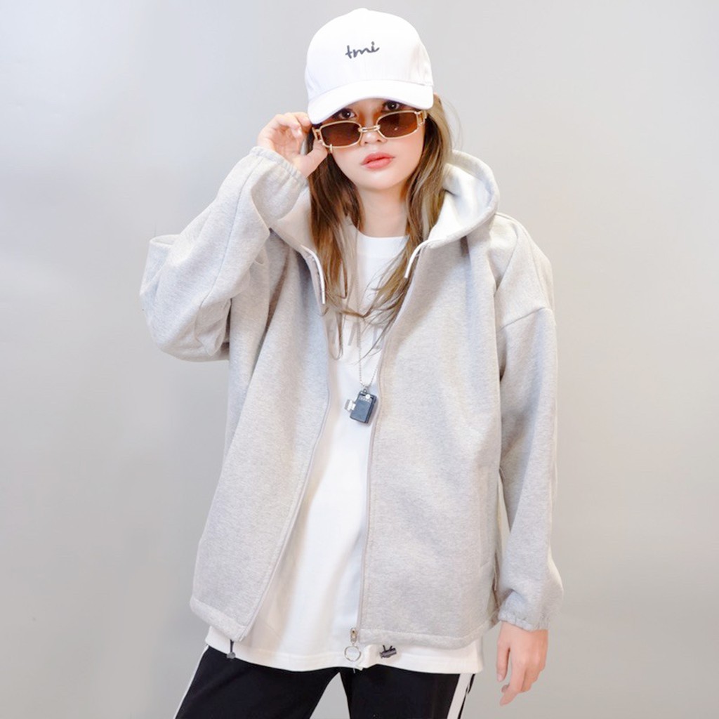 Áo khoác nỉ bông nữ nam form cánh dơi khóa kéo unisex GAZU nhiều màu GZ350 | BigBuy360 - bigbuy360.vn