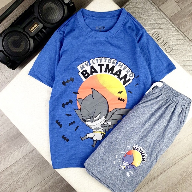 Bộ bé trai cộc tay size đại cotton 100% size 18-60kg/ Quần áo trẻ em xuất dư