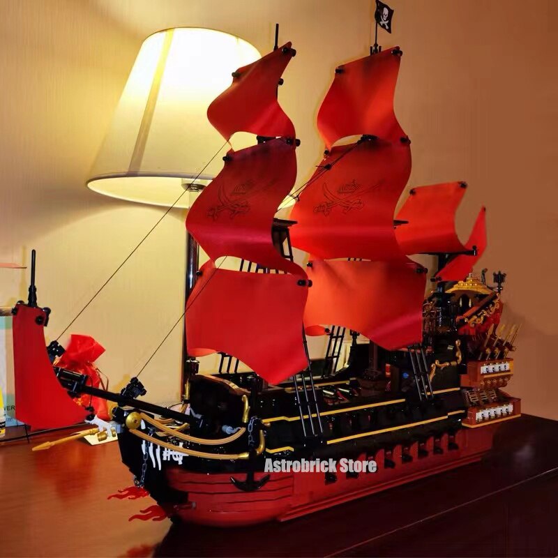 Đồ chơi xếp hình lắp ráp mô hình Ideas Pirate Ship Queen Anne's Revenge Pirate Ship DK6002 Caribbeans Pirate Ship DK6001