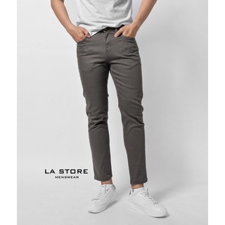 [ROUTINE] Quần jeans nam - Quần denim nam màu pavement form slim cropped có độ co giãn DPA064 shop LA STORE