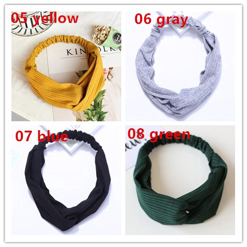 Băng Đô Màu Trơn Phong Cách Hàn Quốc Xinh Xắn Cho Nữ