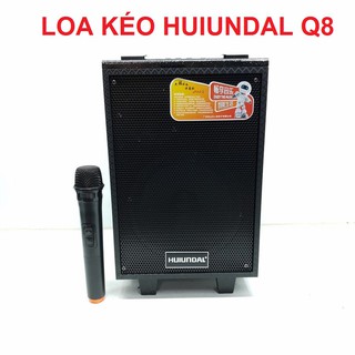 Loa kéo karaoke bluetooth huiundal q8 - loa 2 tấc - bh 6 tháng