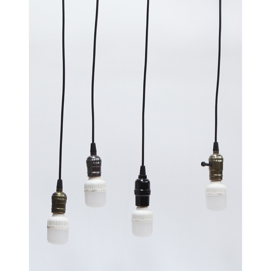 Bộ 8 dèn thả cổ điển Vintage bóng đèn led búp trụ 5w